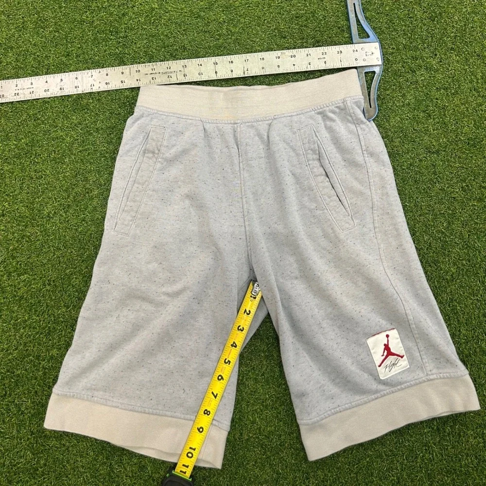 Jordan Flight Mens Speckled Fleece Basketball Shorts Grey Small R6L3BH33